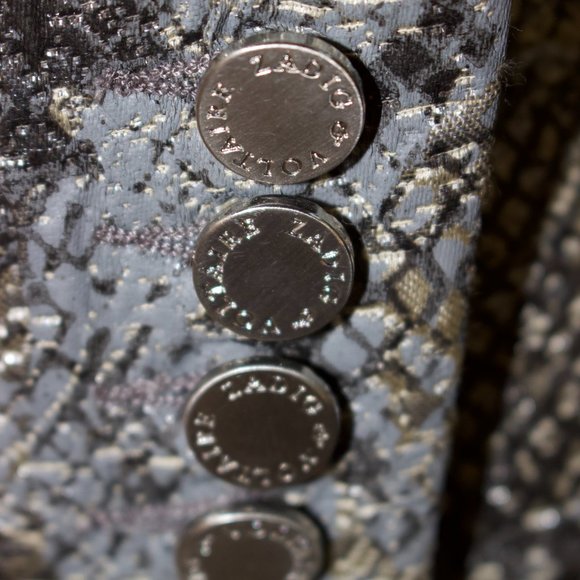 Zadig & Voltaire Deluxe VEDA PYTHON Blazer NEW $950 Orig L US 10 Rock N Roll - Picture 8 of 11